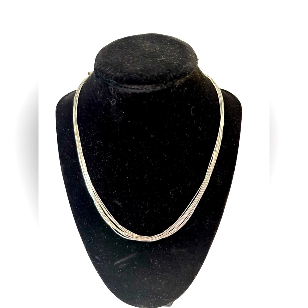 Ten Strand Beaded Liquid Sterling Silver Necklace